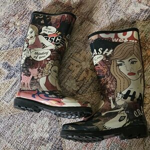 Graphic Rain Boots
